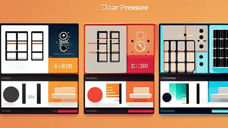 What happens if the solar pressure difference is small?