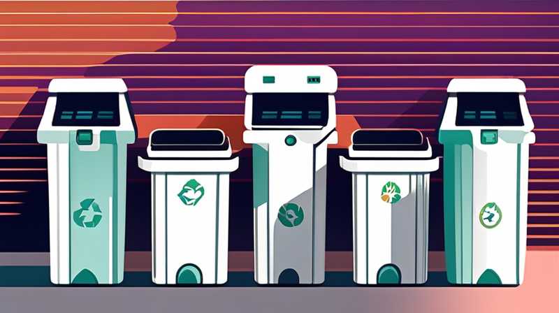 What are the benefits of solar trash cans