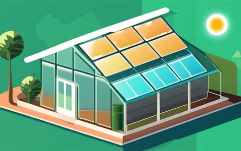 How many watts of solar power does the greenhouse use