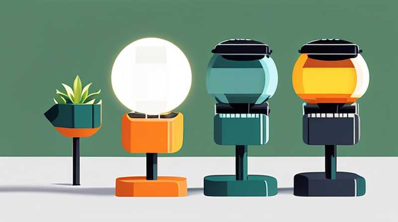 How many watts does a typical solar outdoor light have?