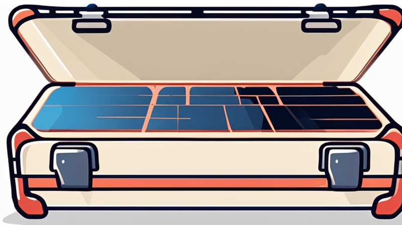 How to fix solar panels on luggage bars