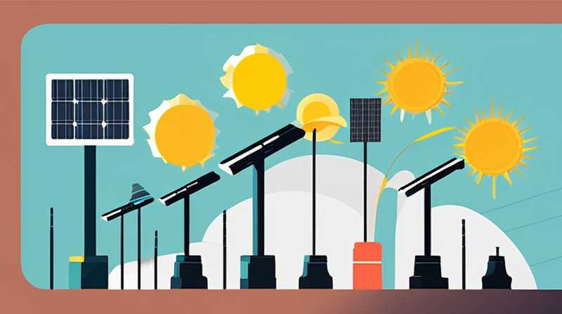 How to connect solar panels for solar street lights