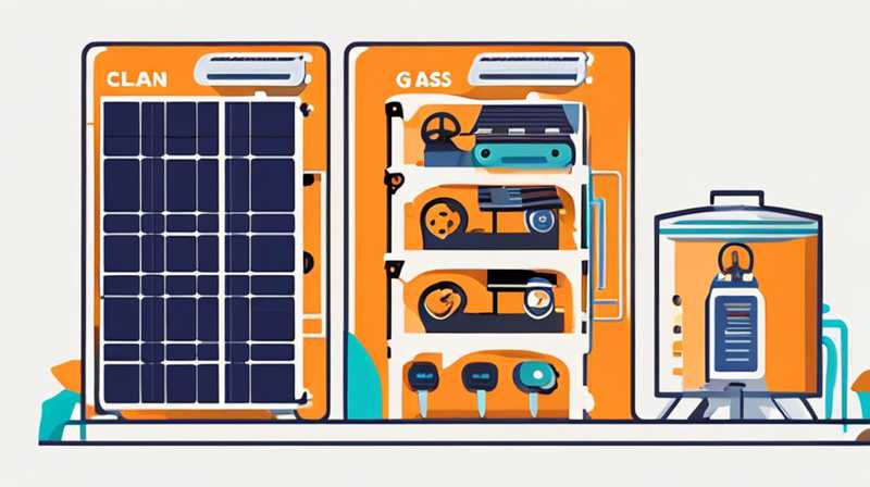 How to clean solar energy to release gas