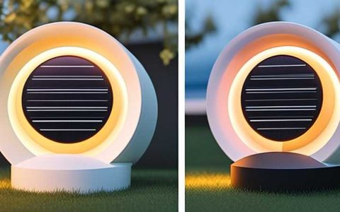How to disassemble the round garden solar light