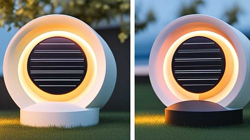 How to disassemble the round garden solar light