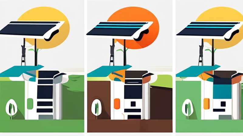 How to change the medium of split solar energy