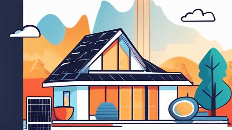 What solar energy is used on the roofs of 22 households?