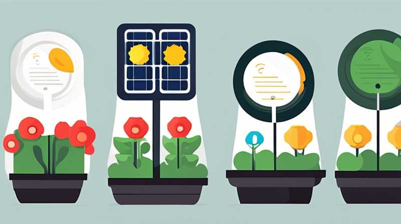 How to use the remote control of a small garden solar light