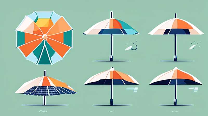 How to make a solar umbrella