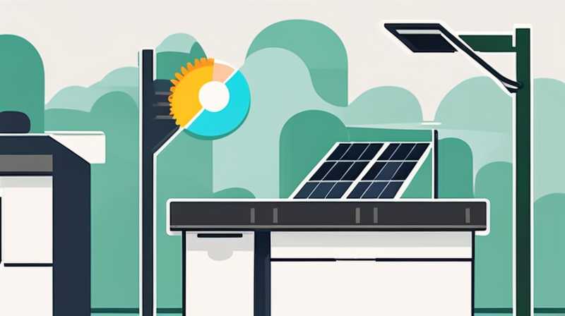 How to connect a solar panel street light