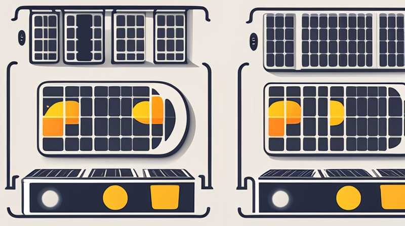 What does the number of watts of solar panels represent?