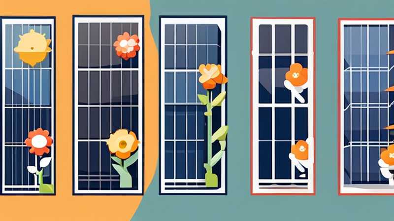 How to install artificial flower solar panels