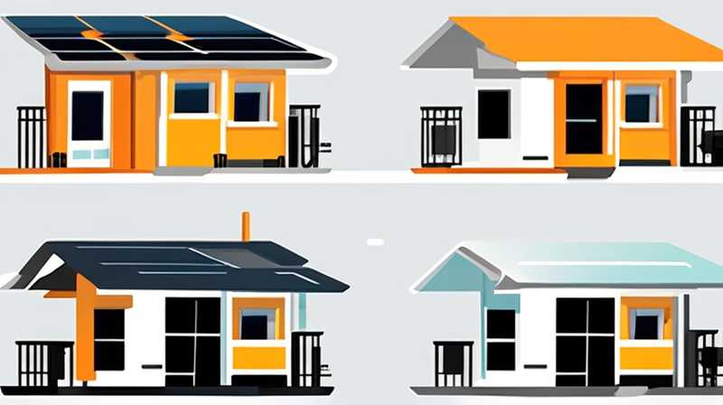 How high is the solar panel installed in a bungalow?