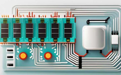 What is a solar circuit board picture