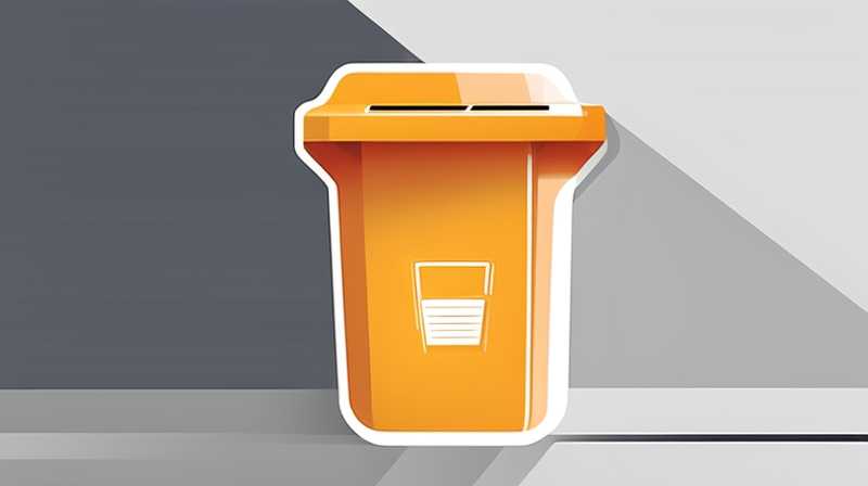 Where are solar trash cans used?