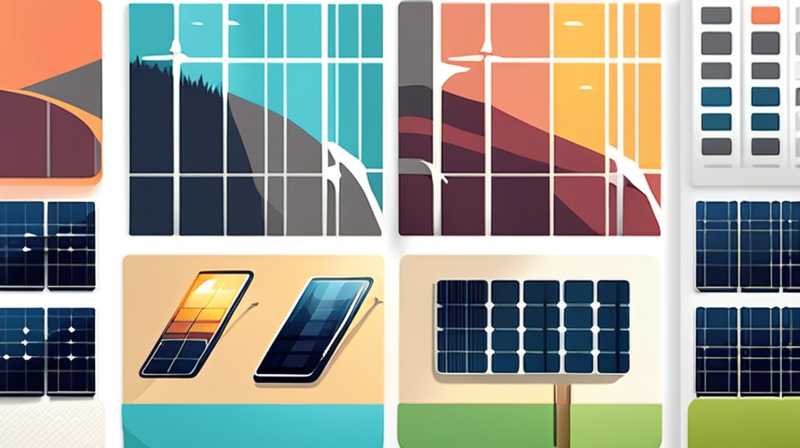 What types of solar panels are there in parks?