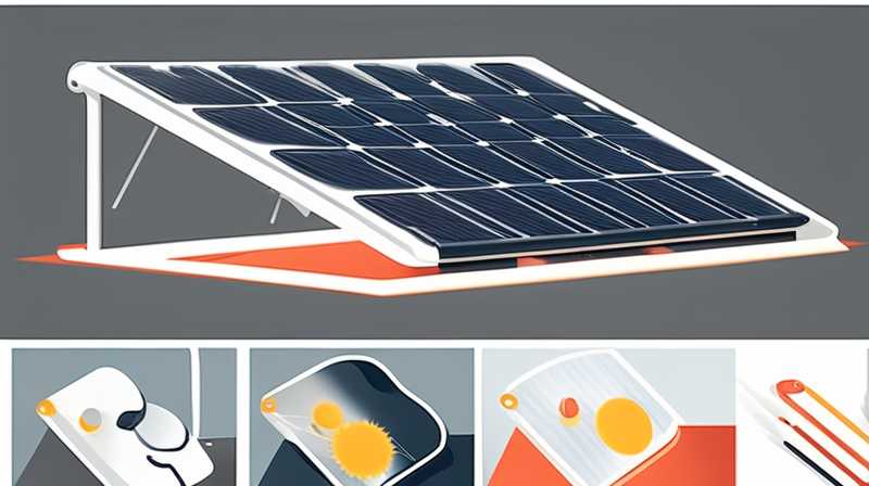 How to stick the plastic shell of solar panels firmly