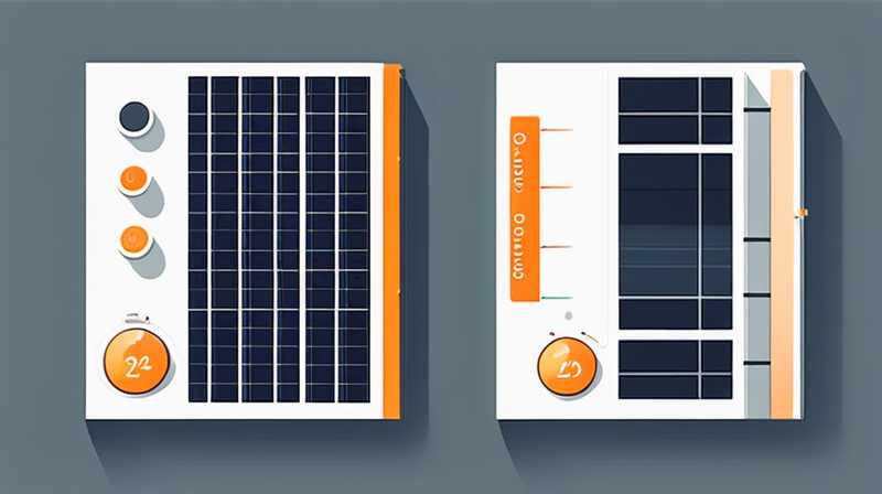 Where to measure voltage of solar panels