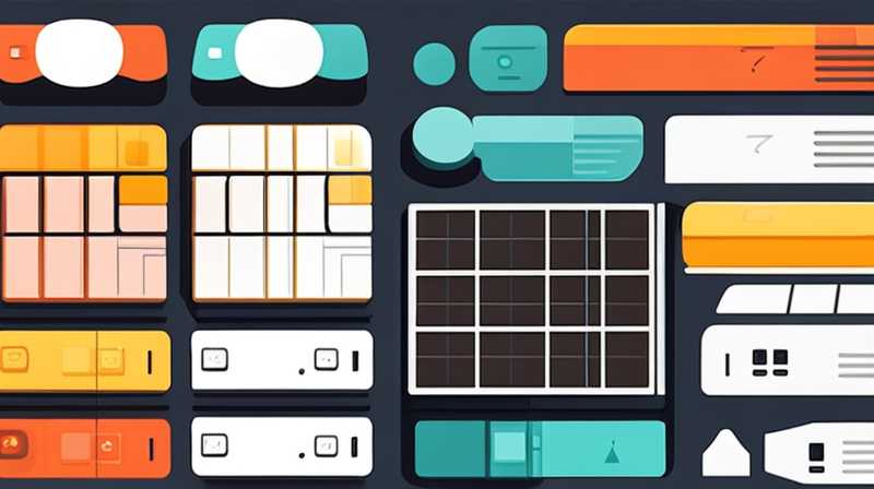 How many watts is a flat panel solar device?