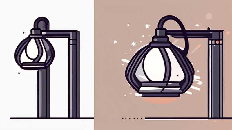 How to tie solar lights to poles