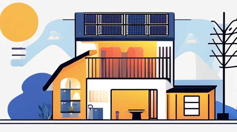 How many watts does a typical household solar light have?