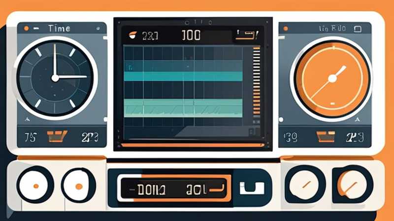 How to adjust the time on the solar instrument panel