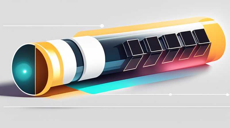 How to split the solar tube into two ends