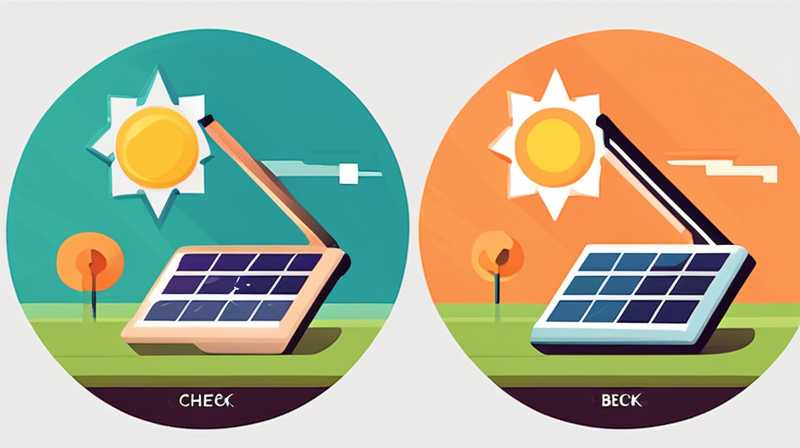 How to check where the solar light is broken