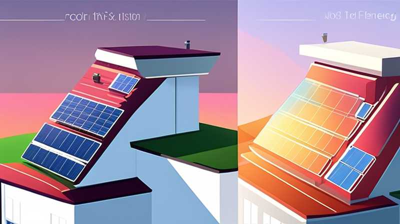 How to install solar energy on the sloping roof of the sixth floor