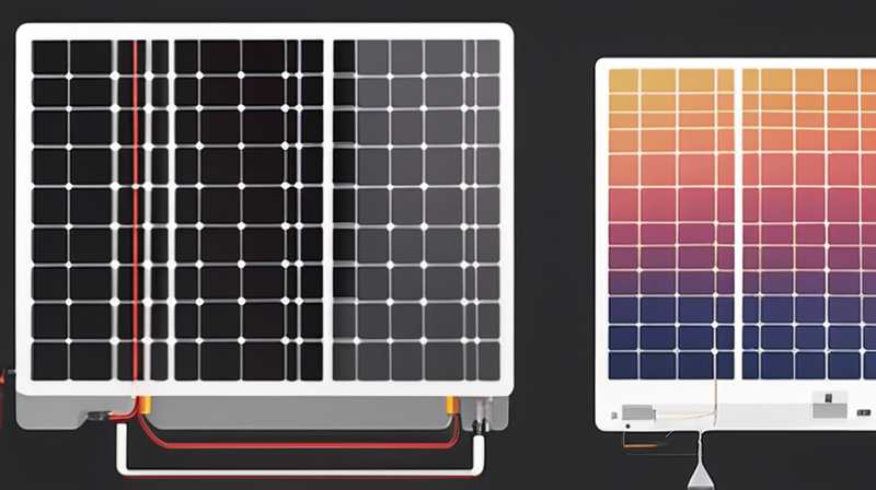 How many square meters of wire are needed for a 40W solar panel?