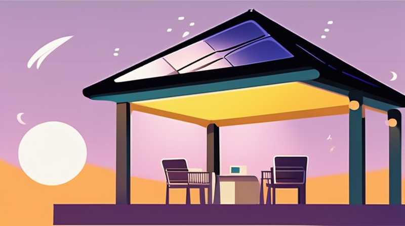 How to install solar lights in the gazebo?