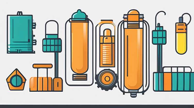 ¿De qué accesorios consta el almacenamiento de energía?