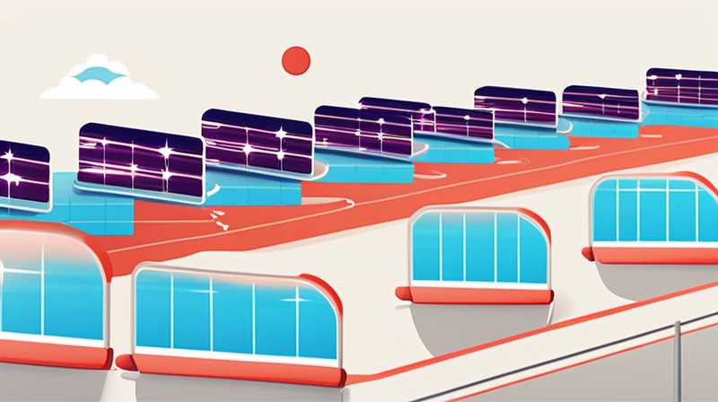 How many square meters is the 200w solar power line?