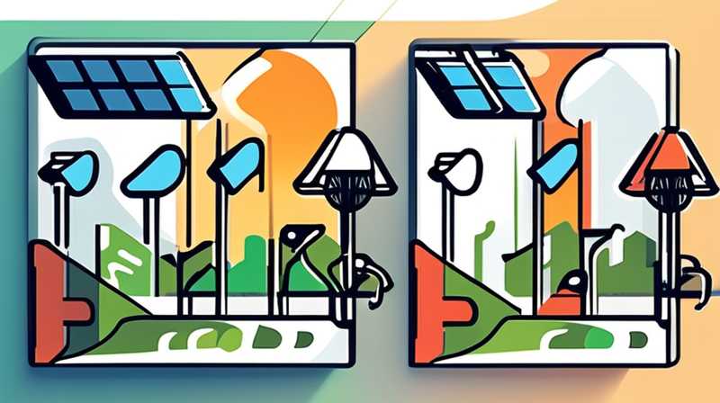 How to use solar panels to make street lights