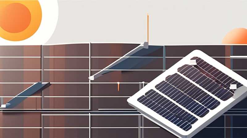 How to fix solar panels to the ground