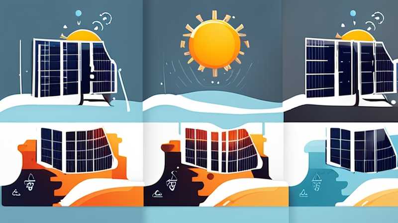 What to do if the solar energy is frozen