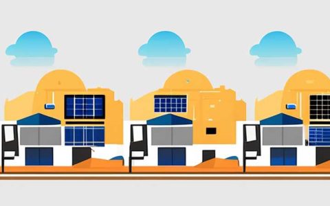 How to connect the solar lights on the construction site