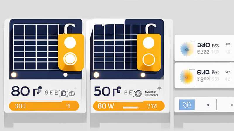 How much does 80w solar power generation cost