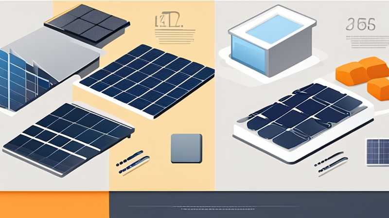 How many square meters do 65v solar panels require?