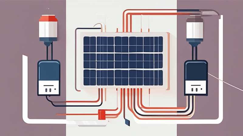 How to connect solar panels to capacitors