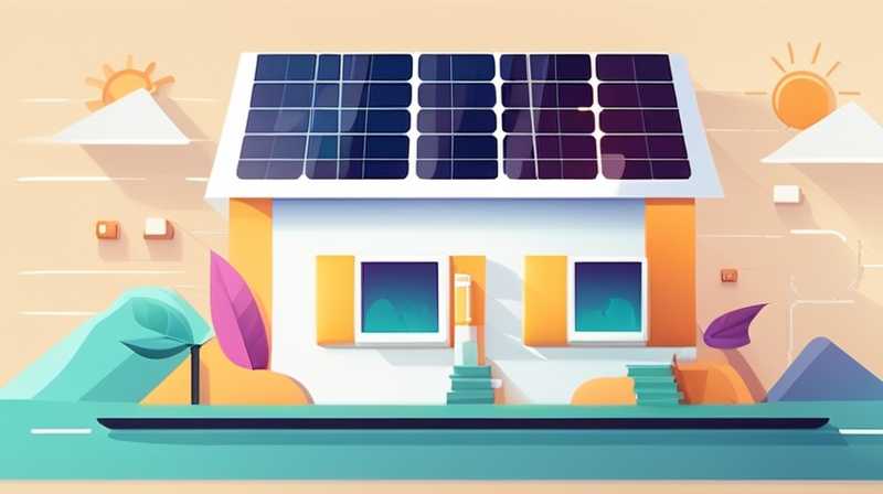 How to use solar energy to generate electricity on the first floor