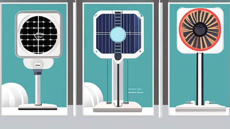 How to install a floor standing solar fan