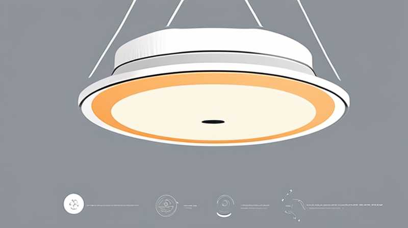 How to disassemble a solar ceiling light