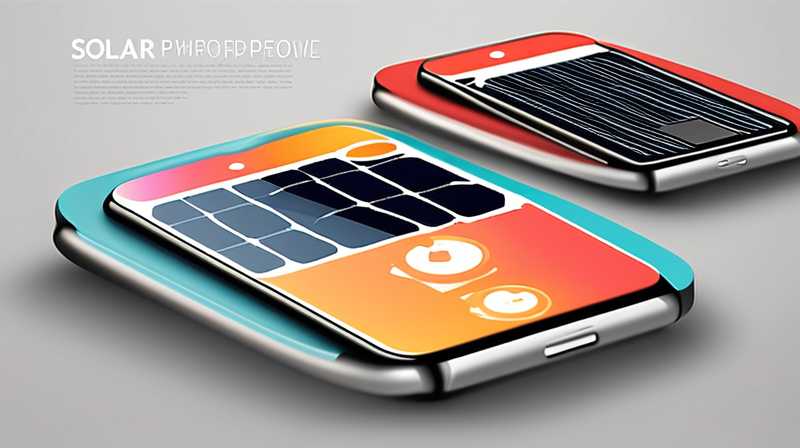 How to adjust the solar powered smart phone