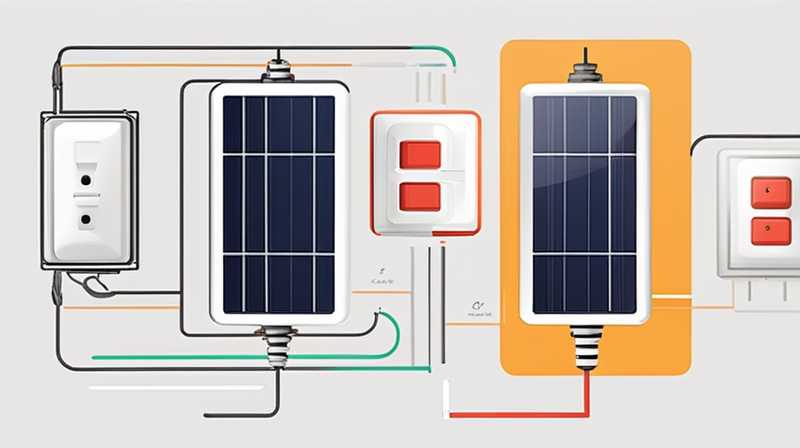 How to install solar light switch circuit