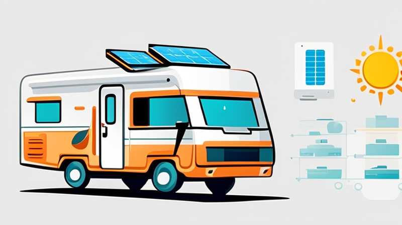 How many watts of solar energy does a motorhome have?