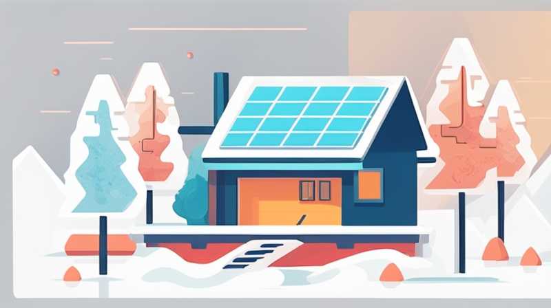 What to do if the solar energy is frozen in winter