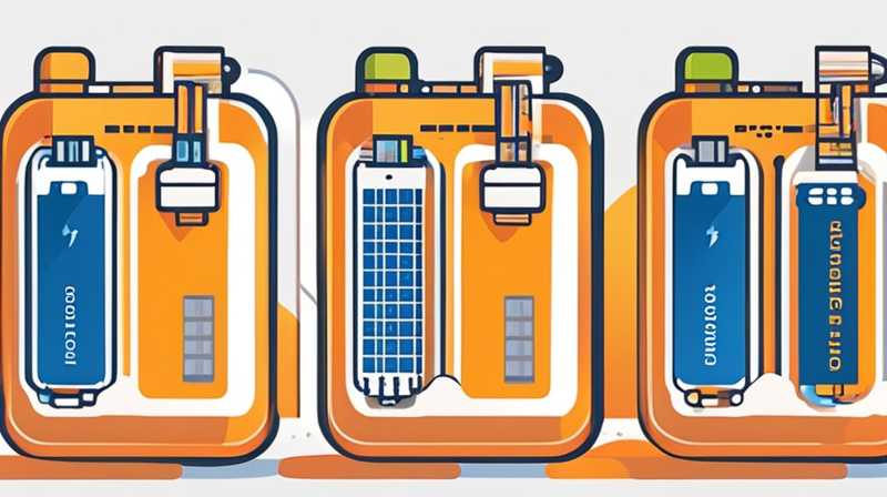 How to connect the battery to the solar charging cable