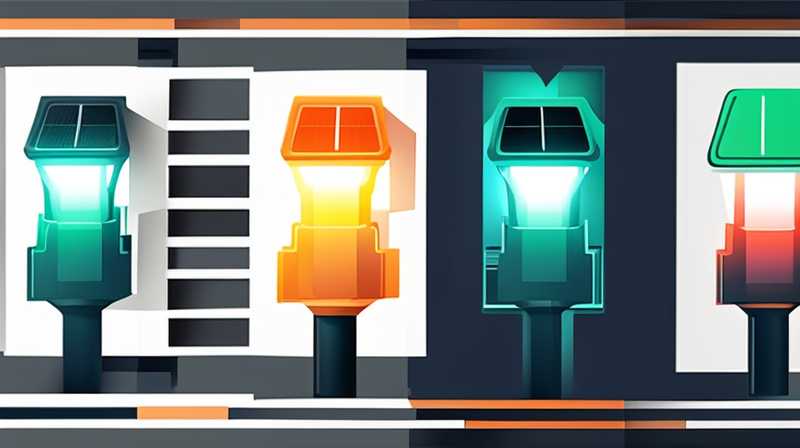 How to connect the four wires of solar street lights