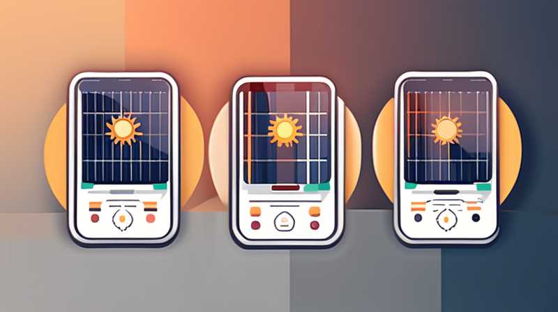 How to adjust solar energy to timing mode